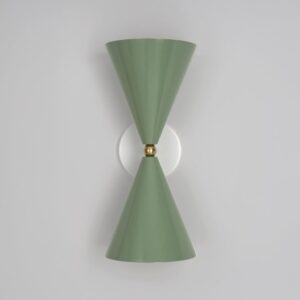 Double Cone Lux sculptural wall lamp in green – Gropius®