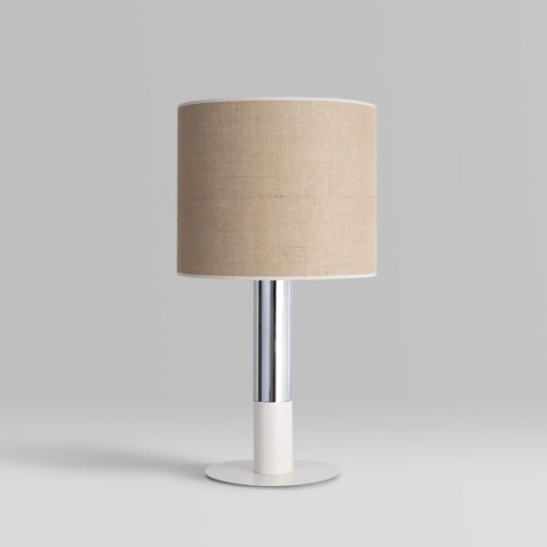 Sach table lamp with natural white linen shade – Gropius®