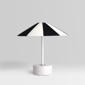 UMBRELLA BLACK & WHITE TABLE LAMP