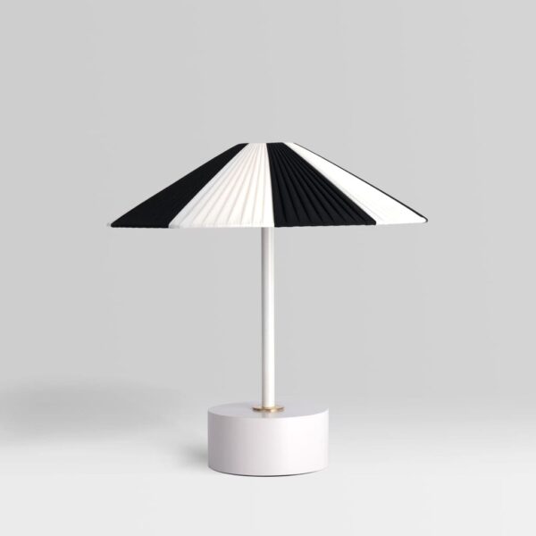 UMBRELLA BLACK & WHITE TABLE LAMP